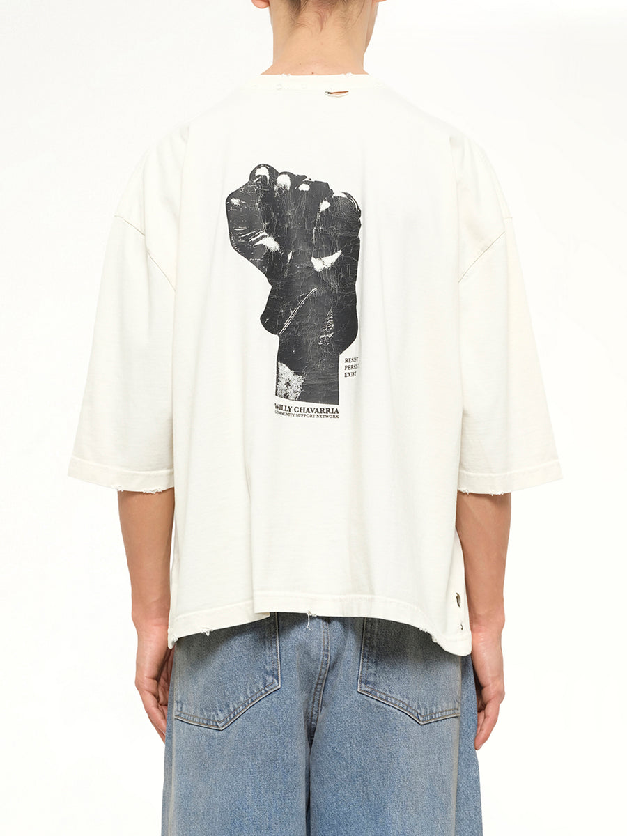 Resist,Persist,Exist Buffalo T-Shirt in Masa