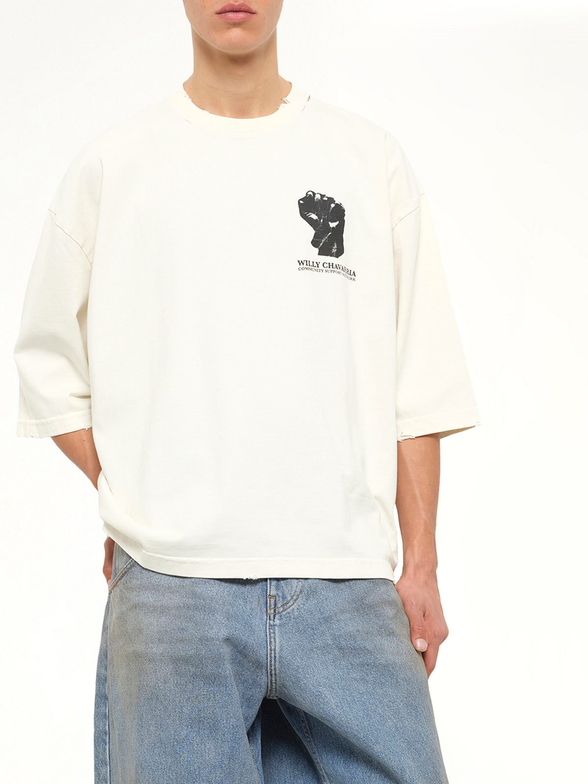 Resist,Persist,Exist Buffalo T-Shirt in Masa