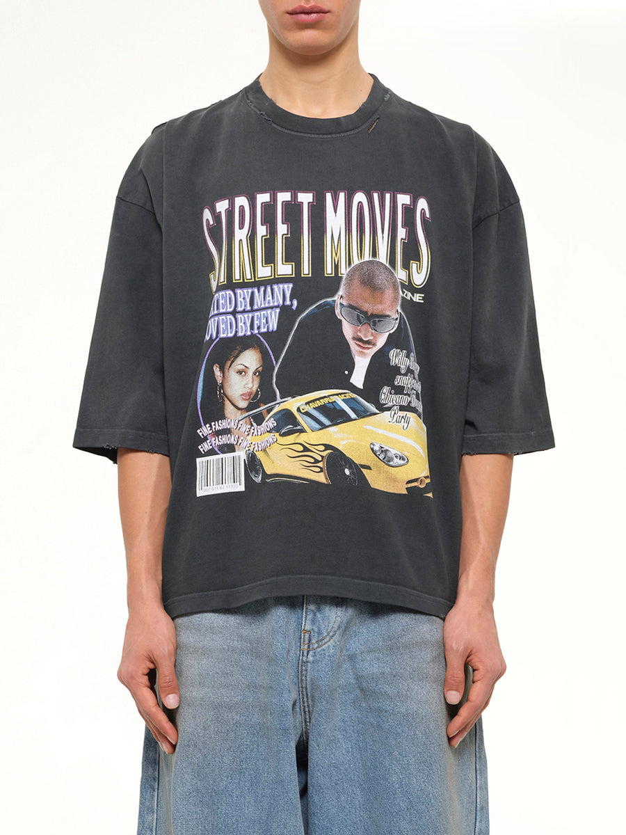 Street Moves Buffalo T-Shirt in Black Beauty