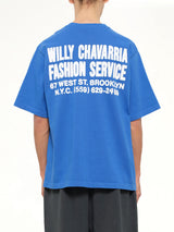 Willy Chavarria Fashion Services Standard T-Shirt in Royal Blue