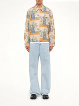 Zip Up Jacket in Tulip