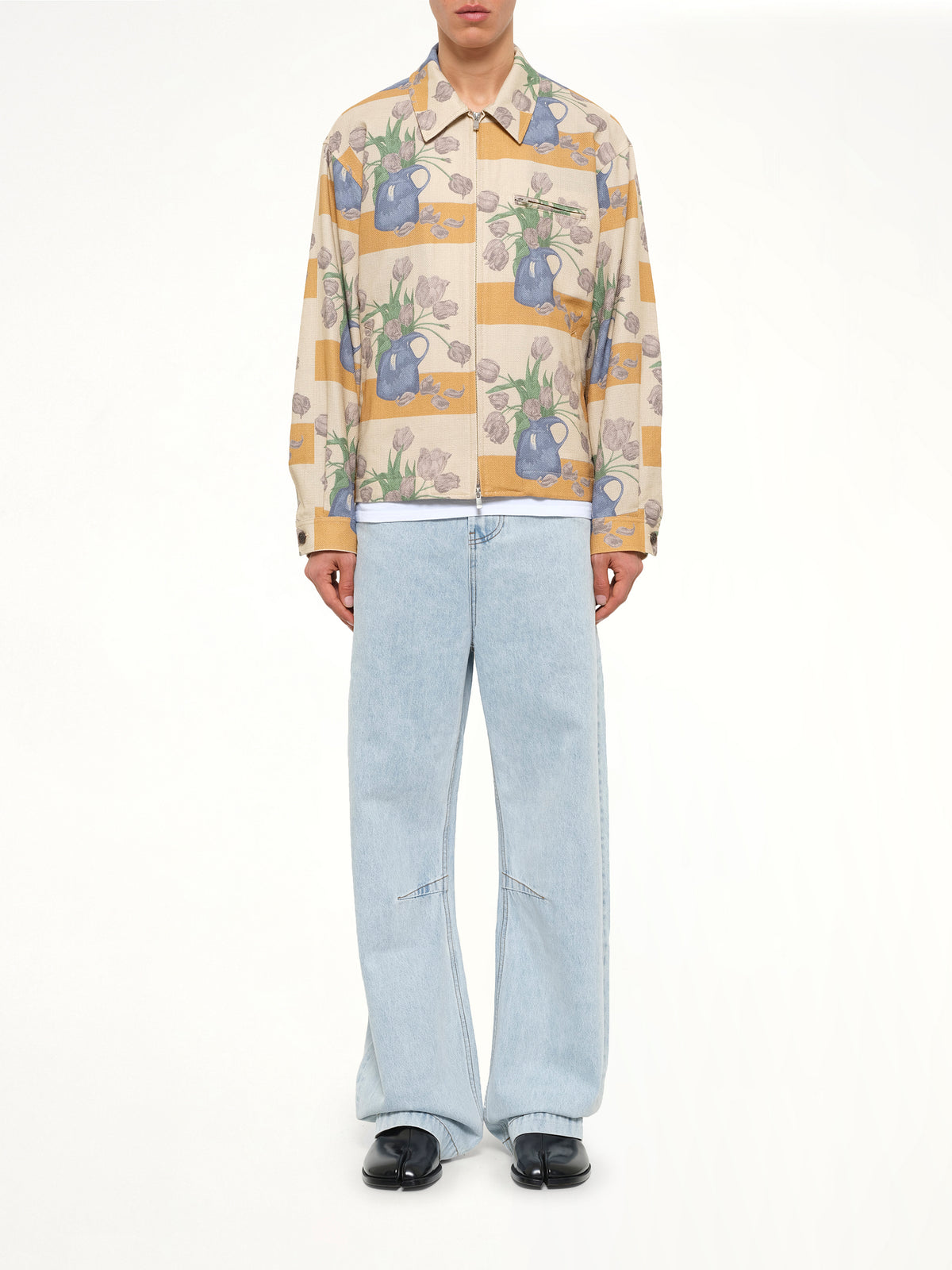 Zip Up Jacket in Tulip