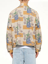 Zip Up Jacket in Tulip