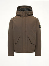 4100010 Nylon Short Parka in Coal Grey