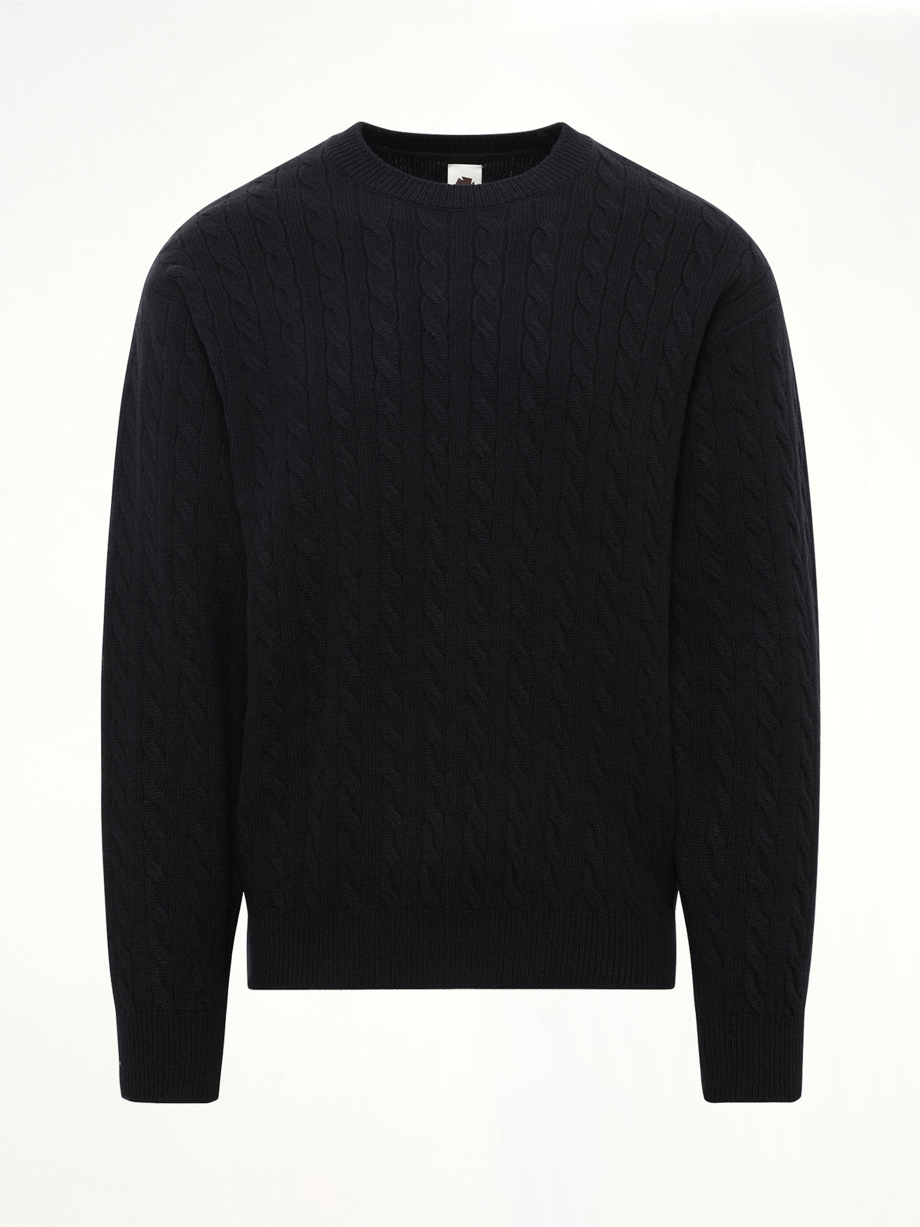 Cable Knit Sweater in Black