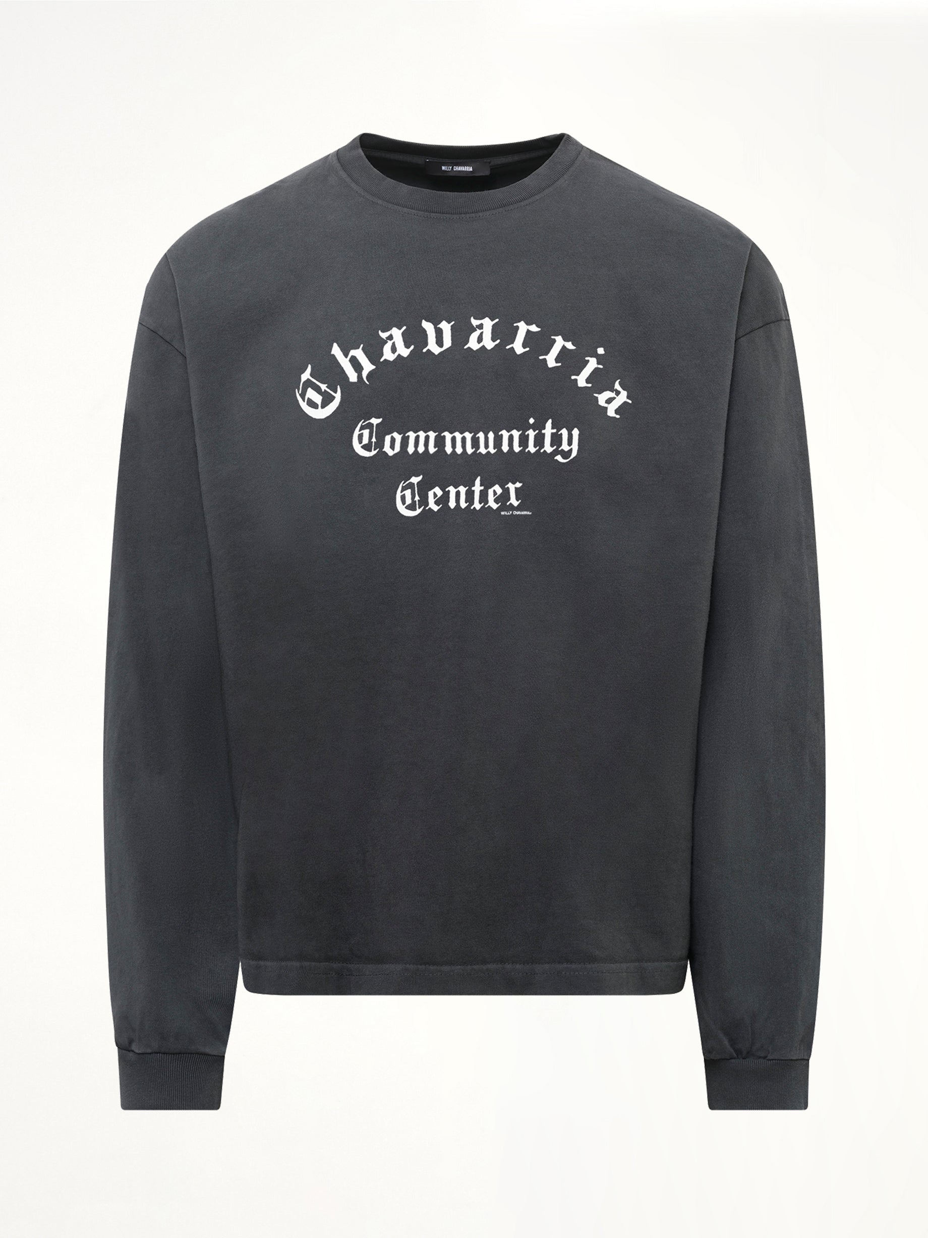 Community Center LS Buffalo T-Shirt in Black
