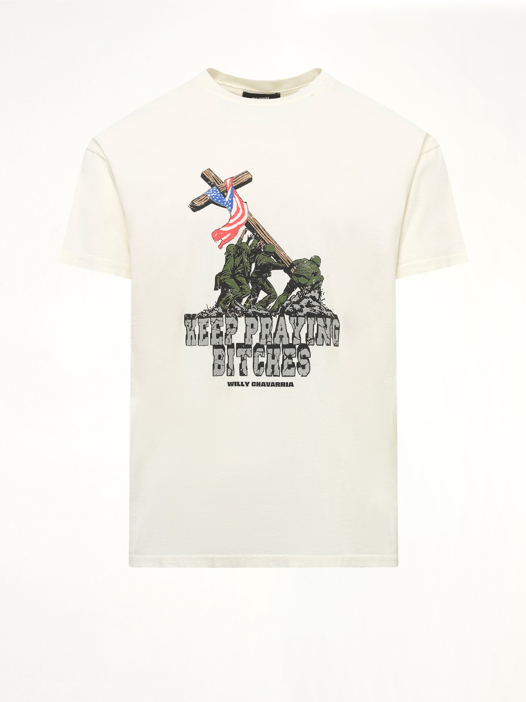 Keep Praying Bitches Easy T-Shirt in Masa