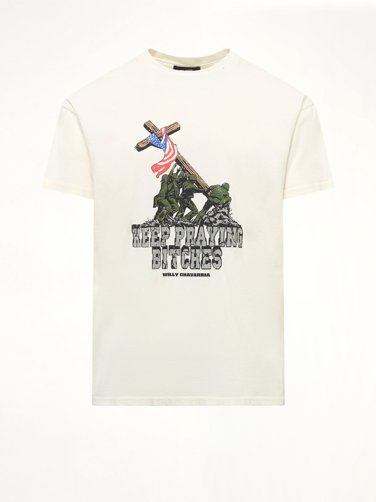 Keep Praying Bitches Easy T-Shirt in Masa