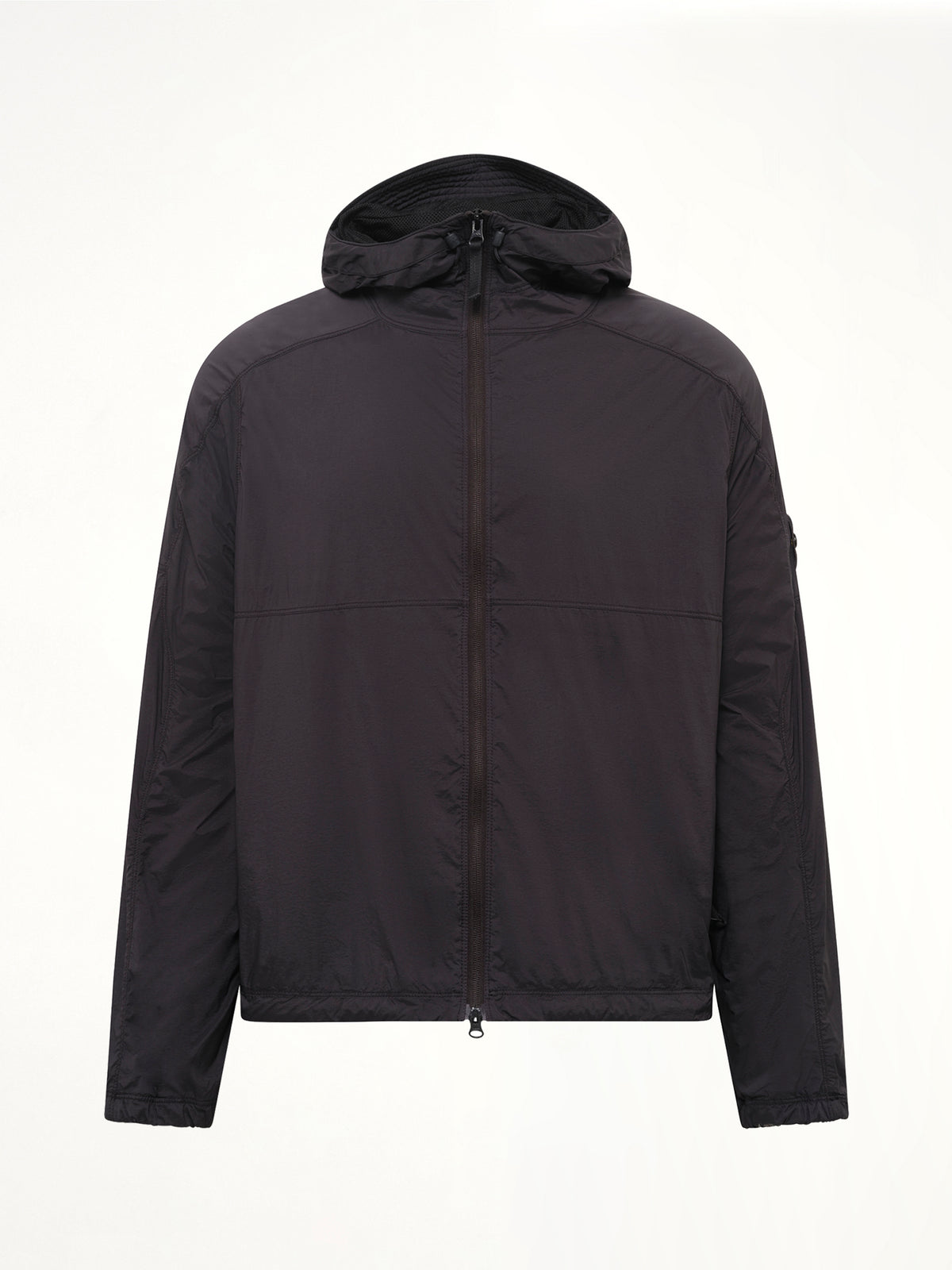 Q100020 Ultra Light Nylon Stretch Jacket in Black