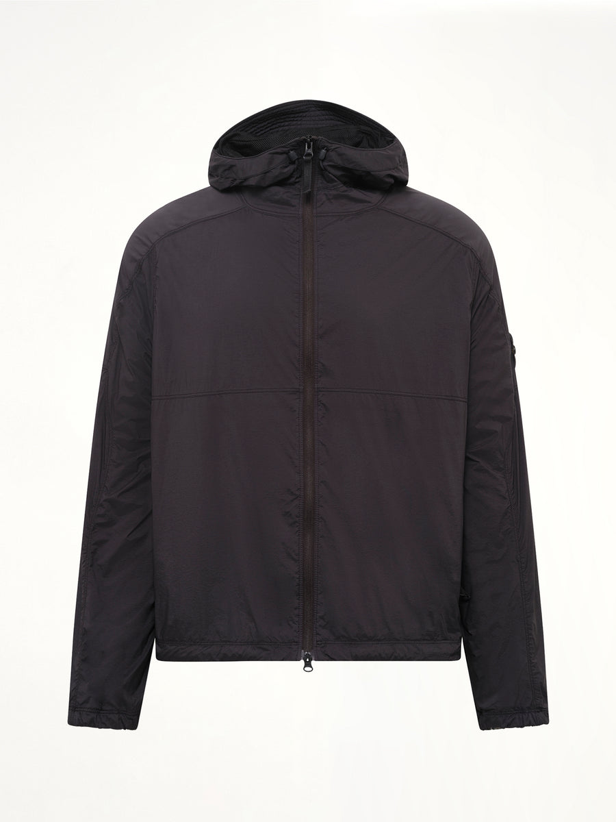 Q100020 Ultra Light Nylon Stretch Jacket in Black