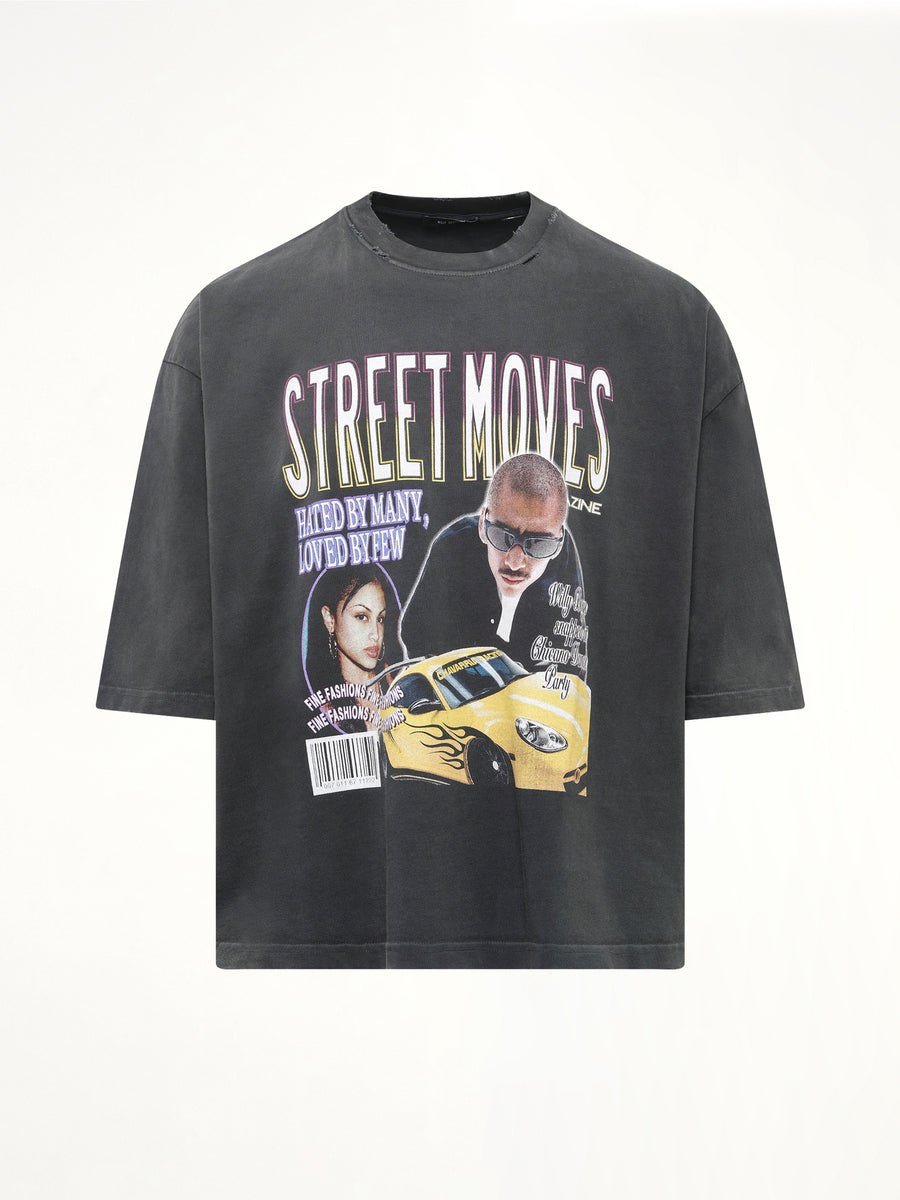 Street Moves Buffalo T-Shirt in Black Beauty