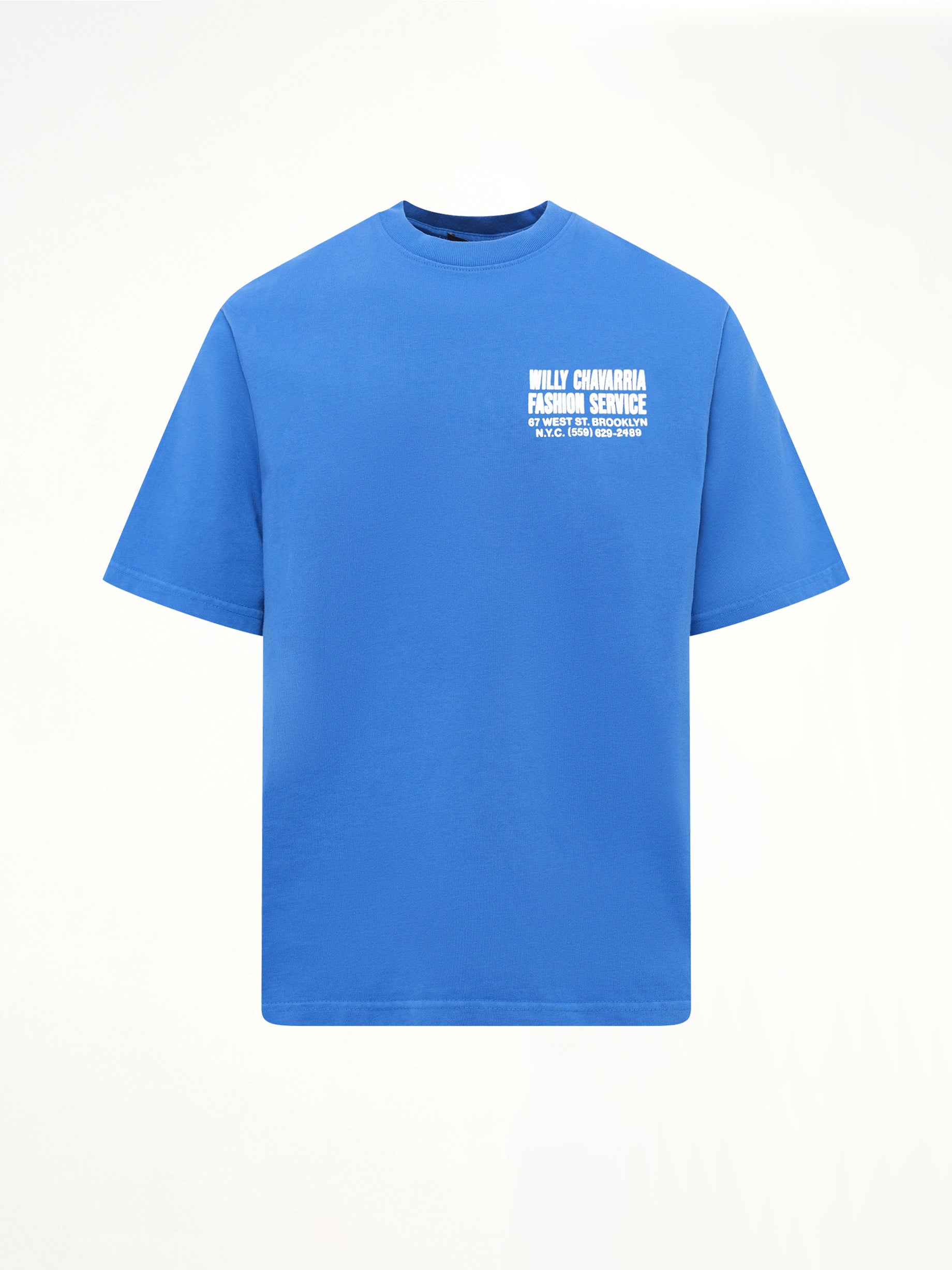 Willy Chavarria Fashion Services Standard T-Shirt in Royal Blue