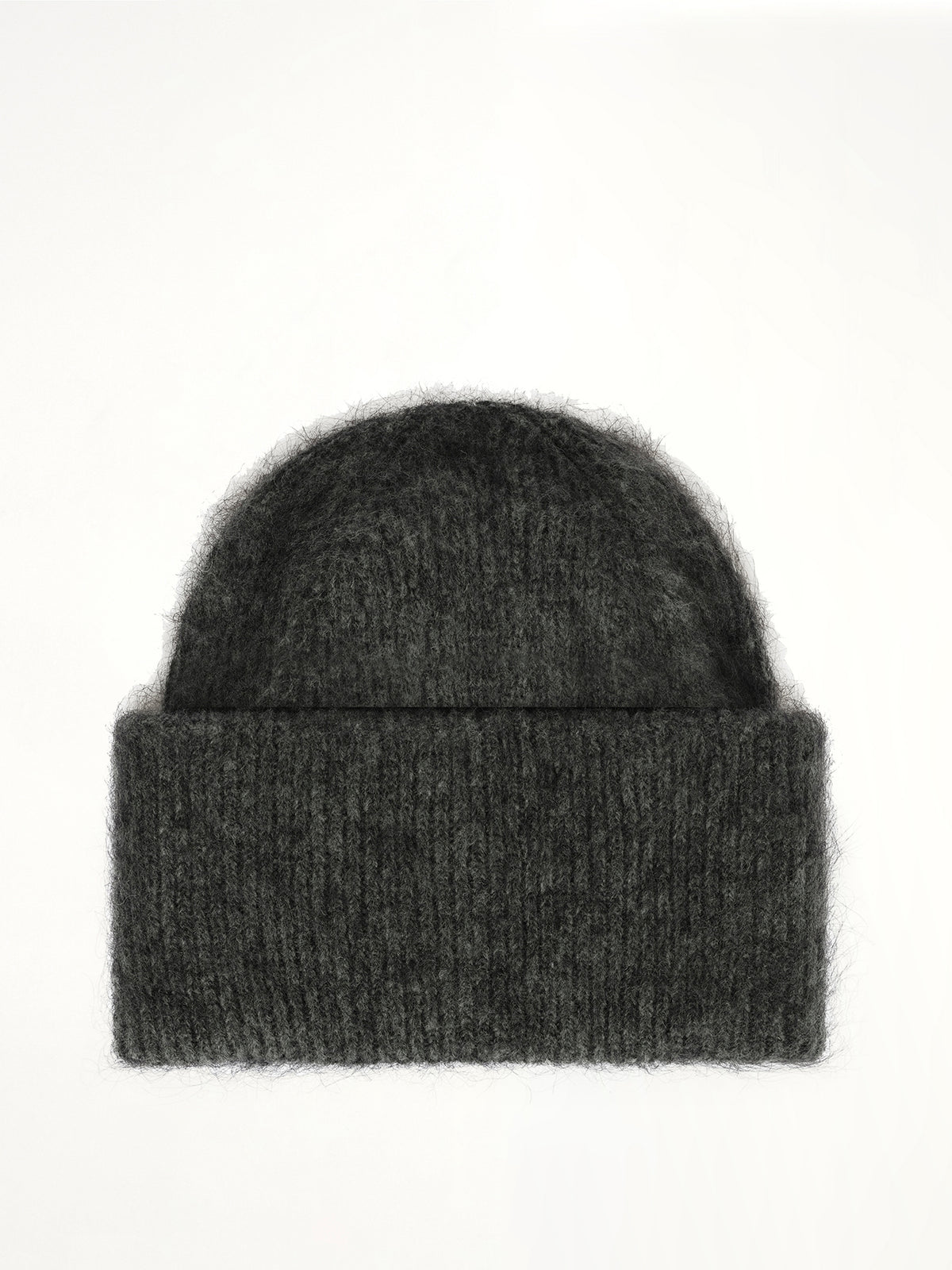 Ami Paris Patch Beanie in Charcoal Grey