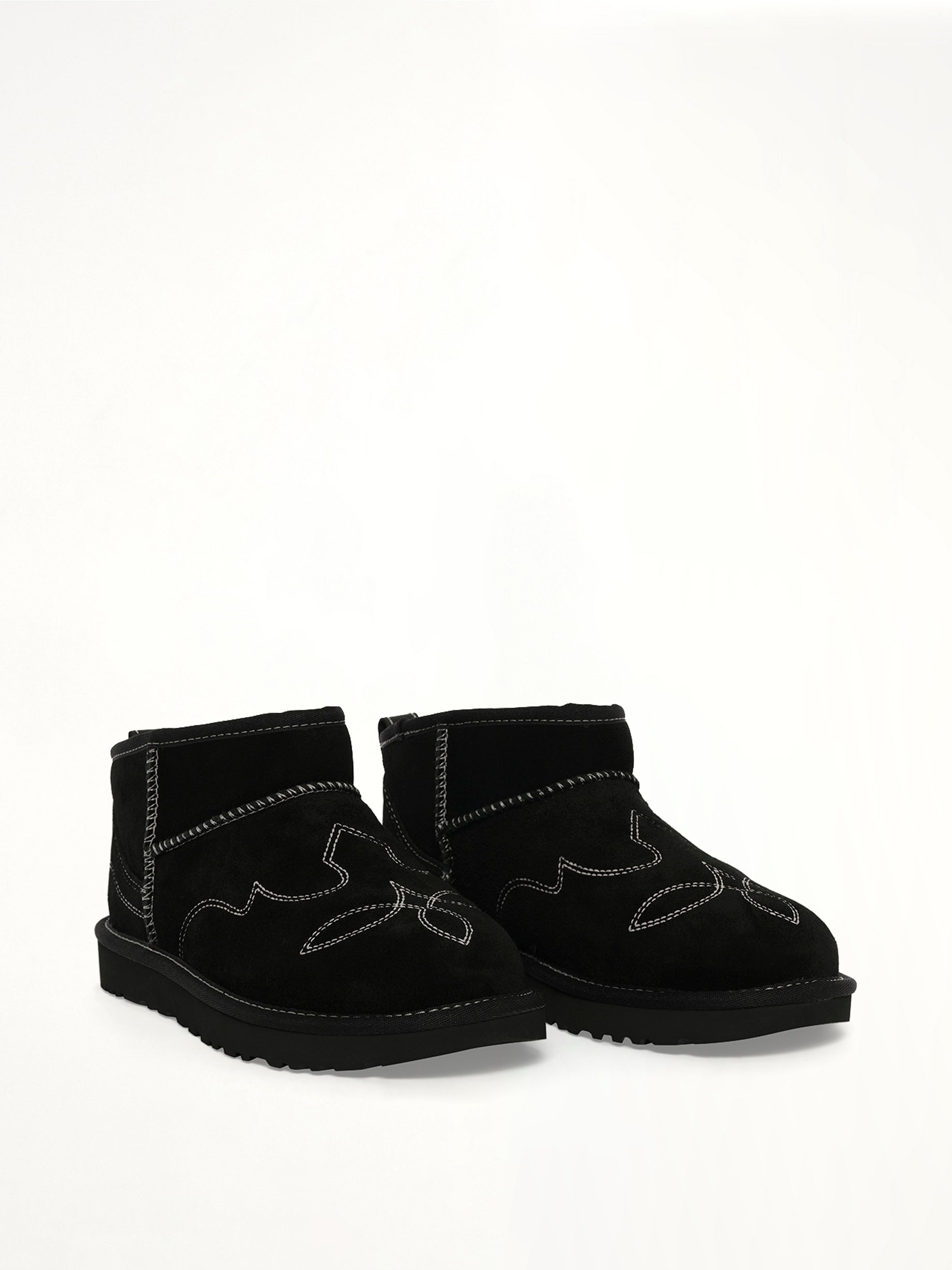 Classic Ultra Mini Western Boots in Black