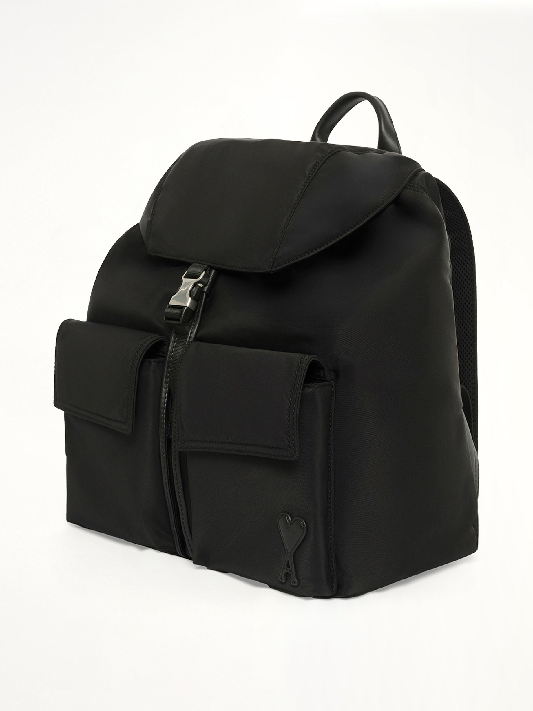 Flap Backpack Marcel in Black