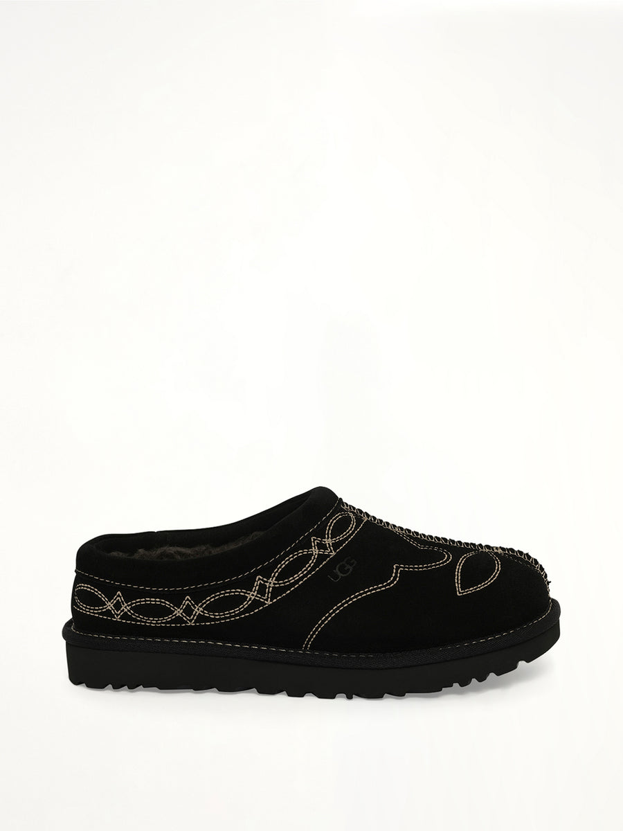 Tasman Western Slipper in Black