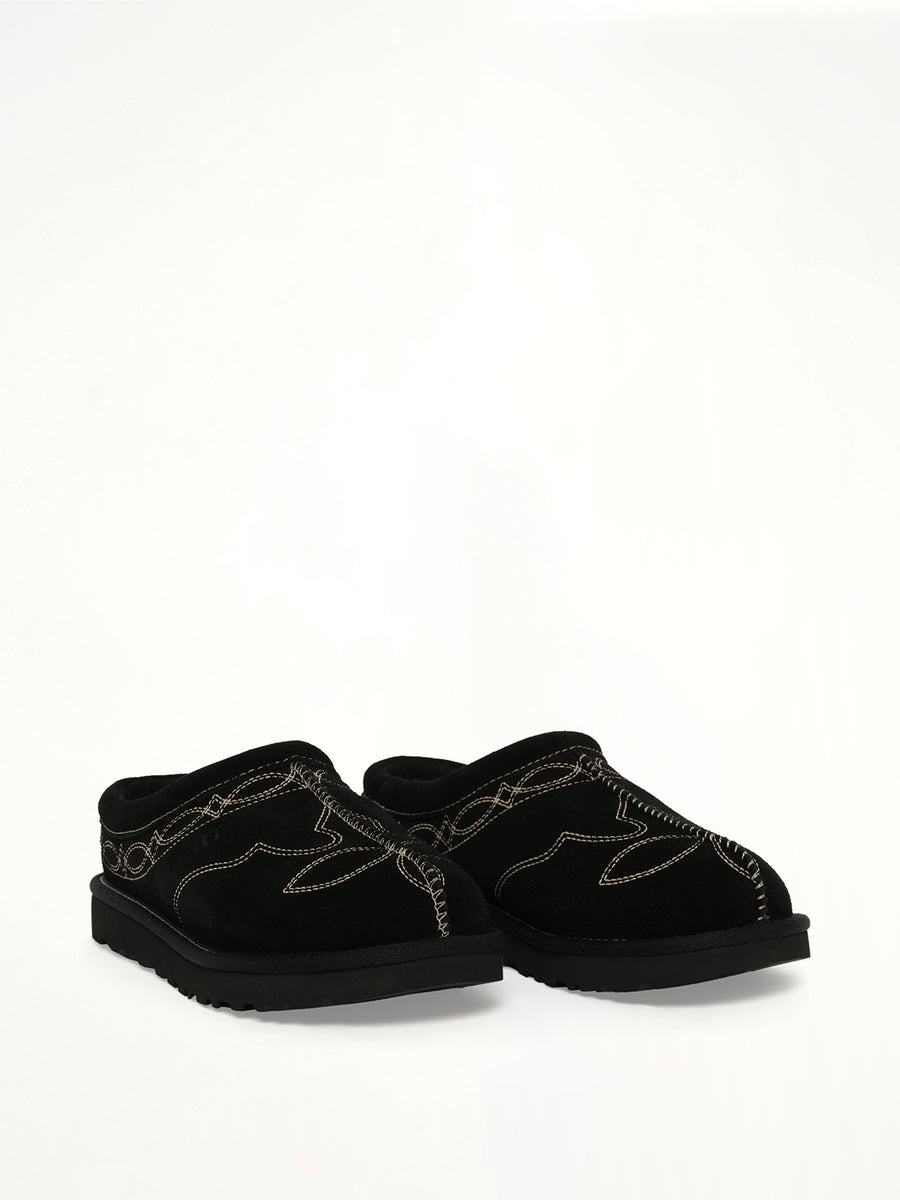 Tasman Western Slipper in Black