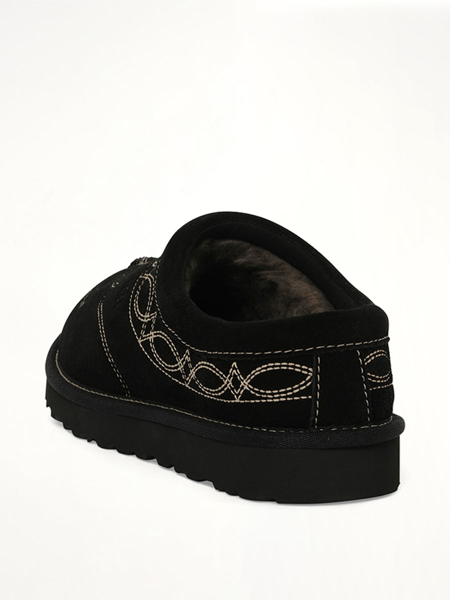 Tasman Western Slipper in Black