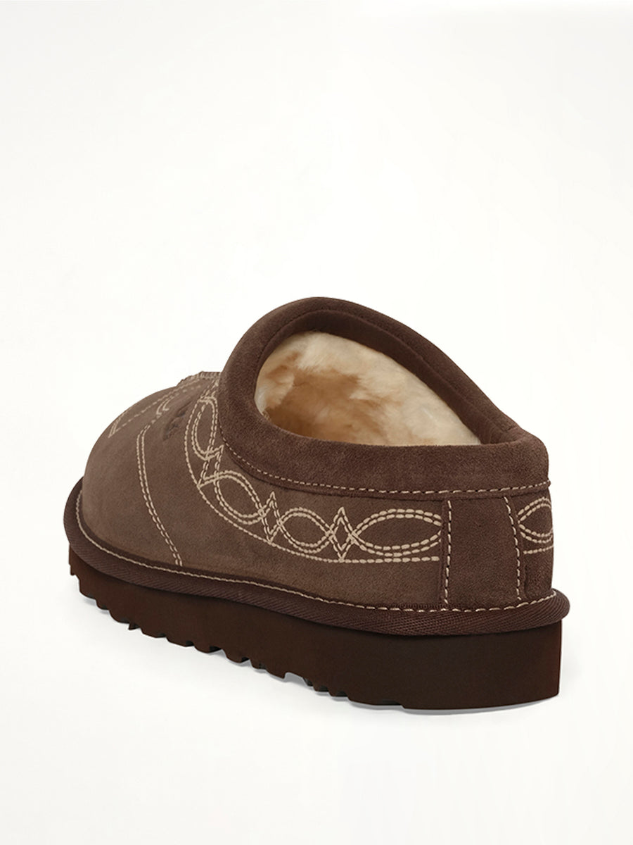 Tasman Western Slipper in Burnt Cedar