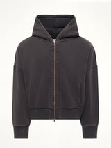 Eternal Zip Hoodie in Washed Black