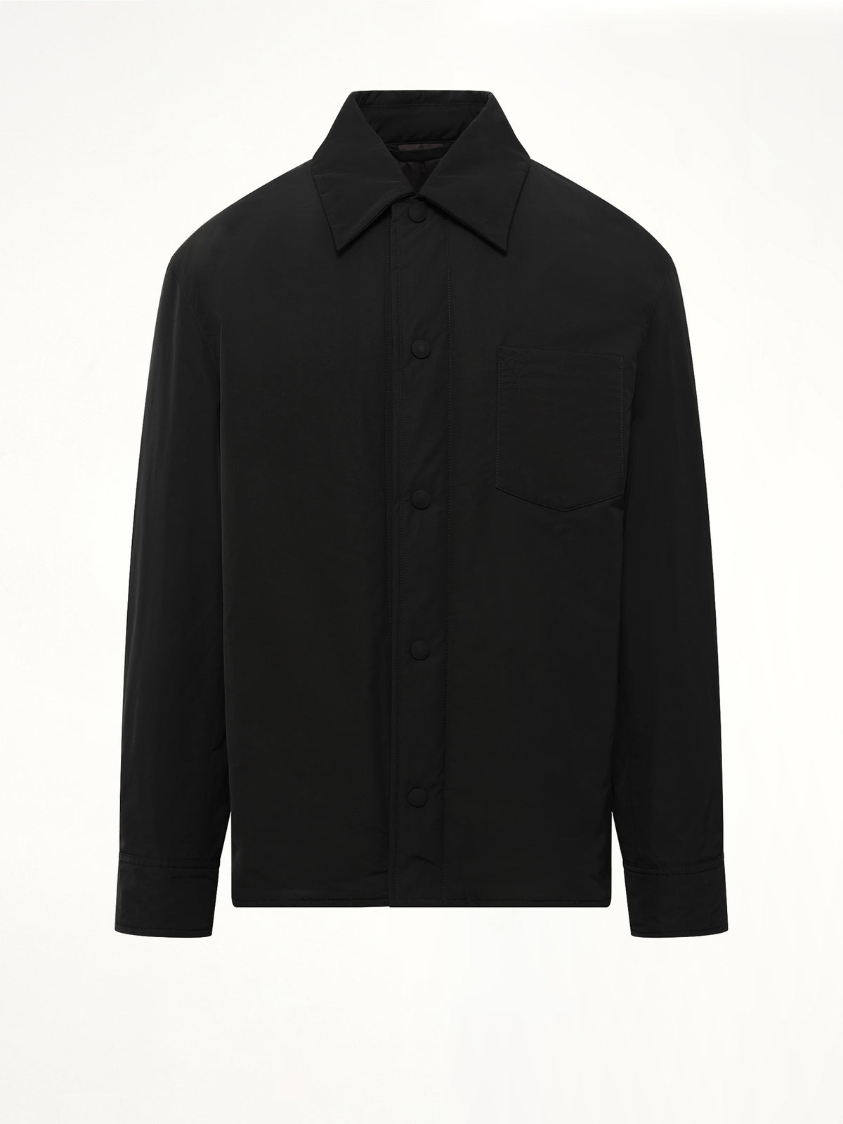 Padded Ami De Coeur Overshirt in Black