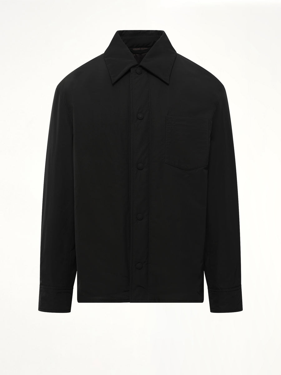 Padded Ami De Coeur Overshirt in Black