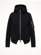 Runway Sponge Sweat Hoodie in Black