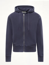 Slim Zip Up in Salted Navy