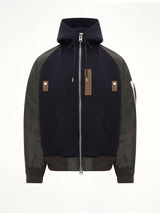 Sponge Sweat Hoodie in Navy/Dark Khaki
