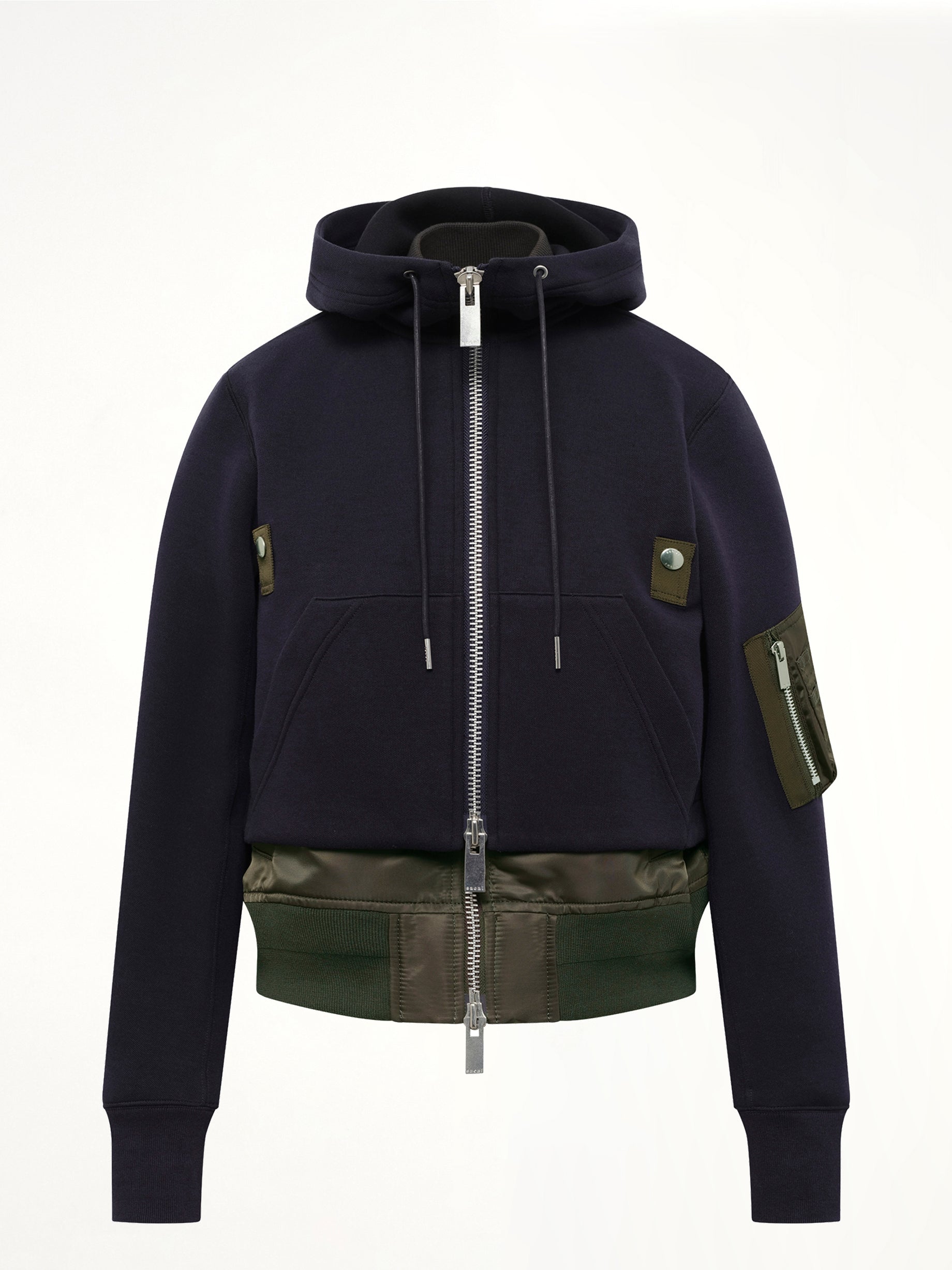 Sponge Sweat Hoodie in Navy/Dark Khaki