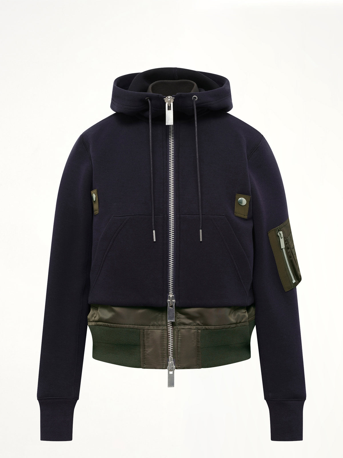 Sponge Sweat Hoodie in Navy/Dark Khaki