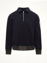 Sponge Sweat Polo Shirt in Navy/Dark Khaki
