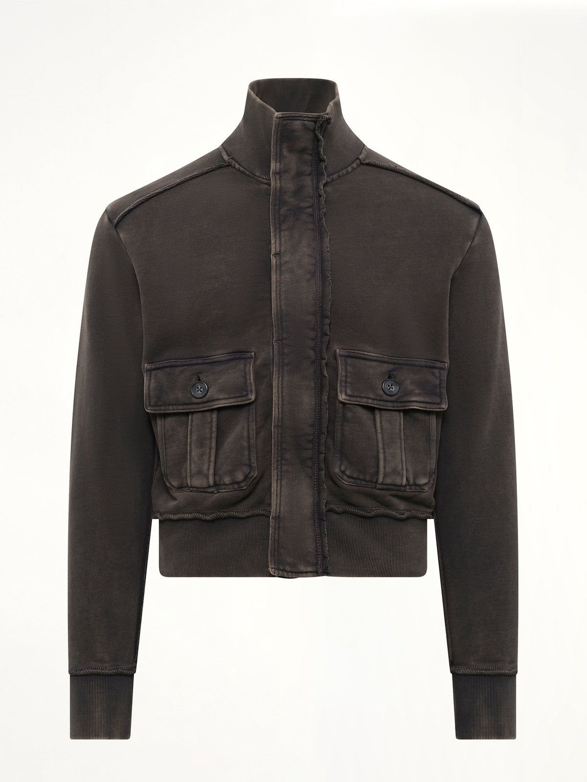 Supply Track Jacket in Washed Black