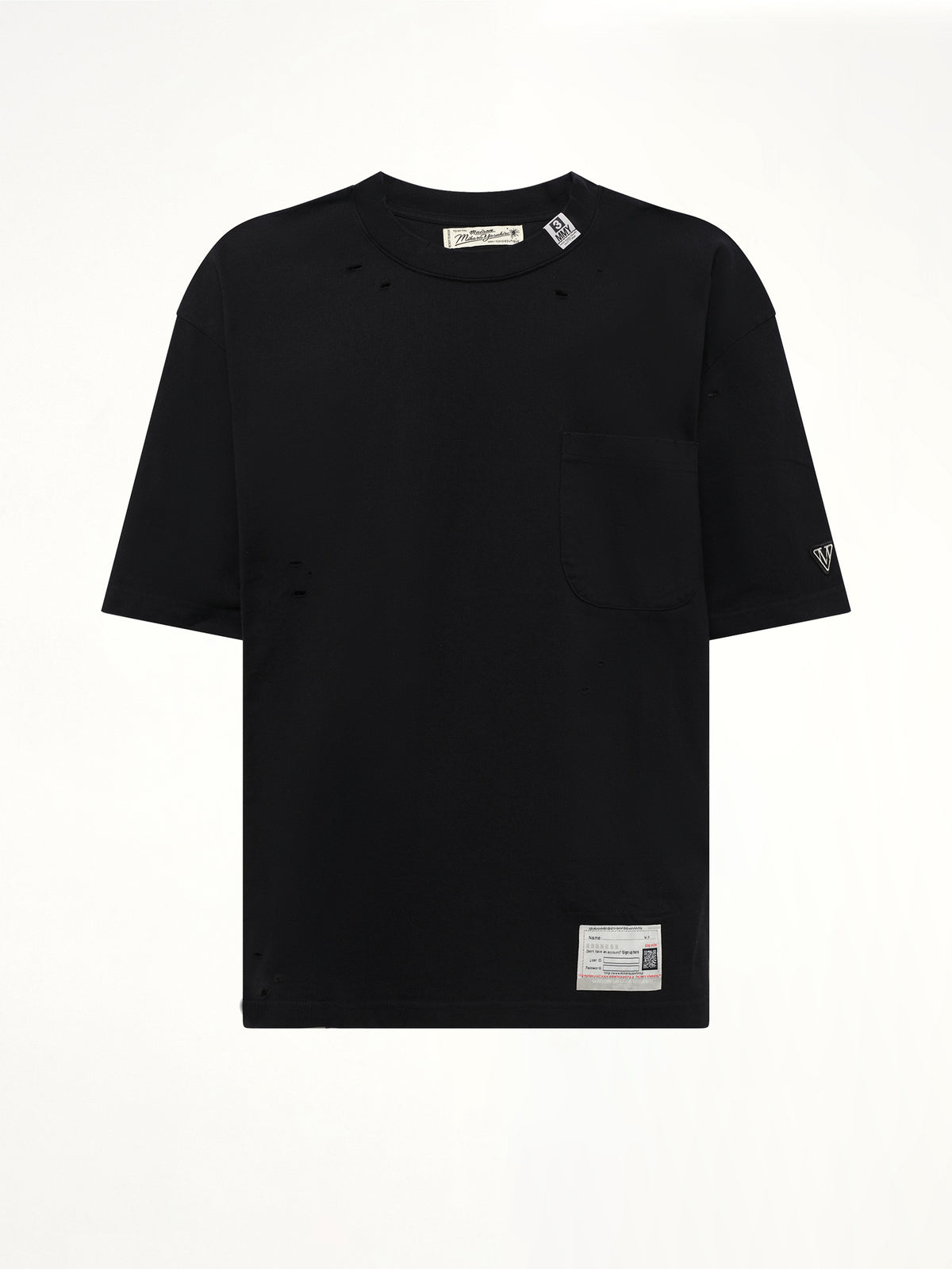 Thermal Combined T-Shirt in Black