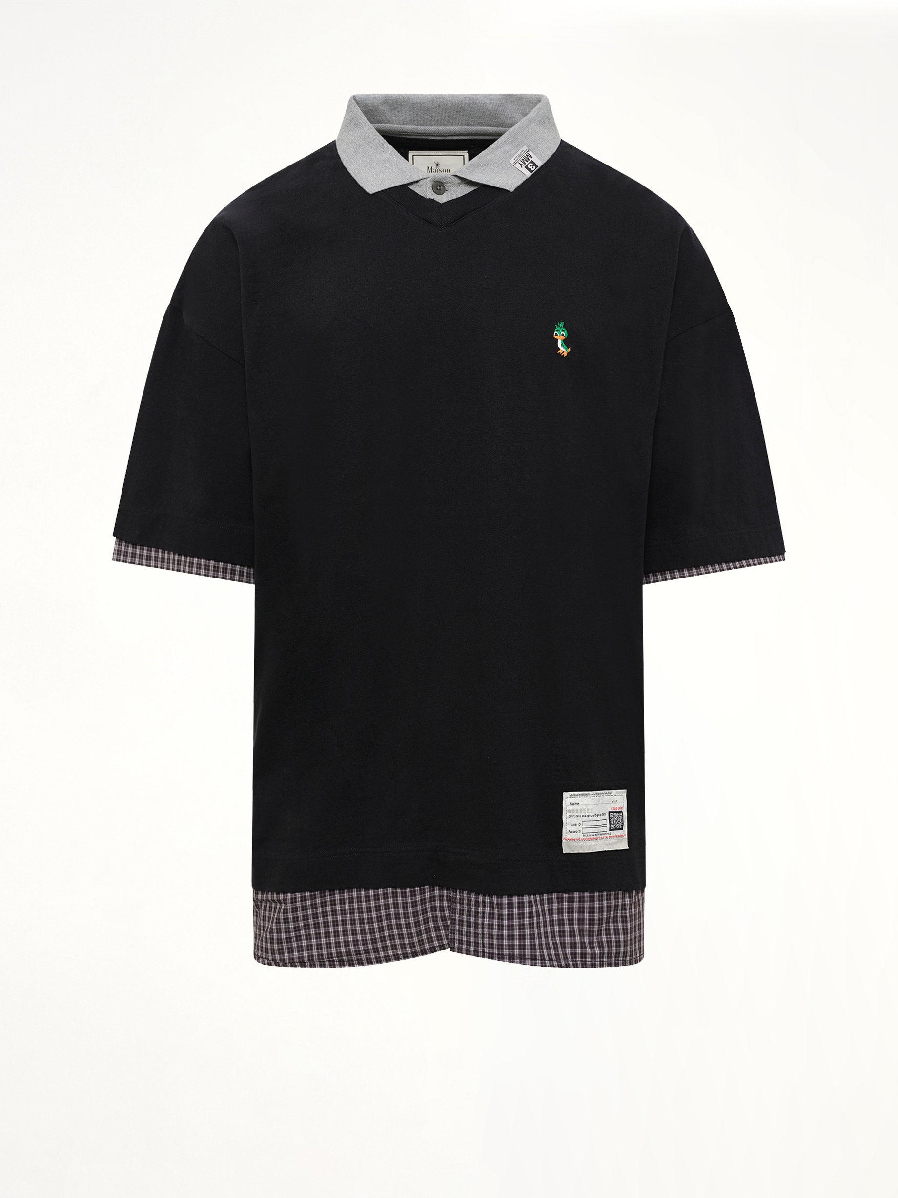 Triple Layered T-Shirt in Black