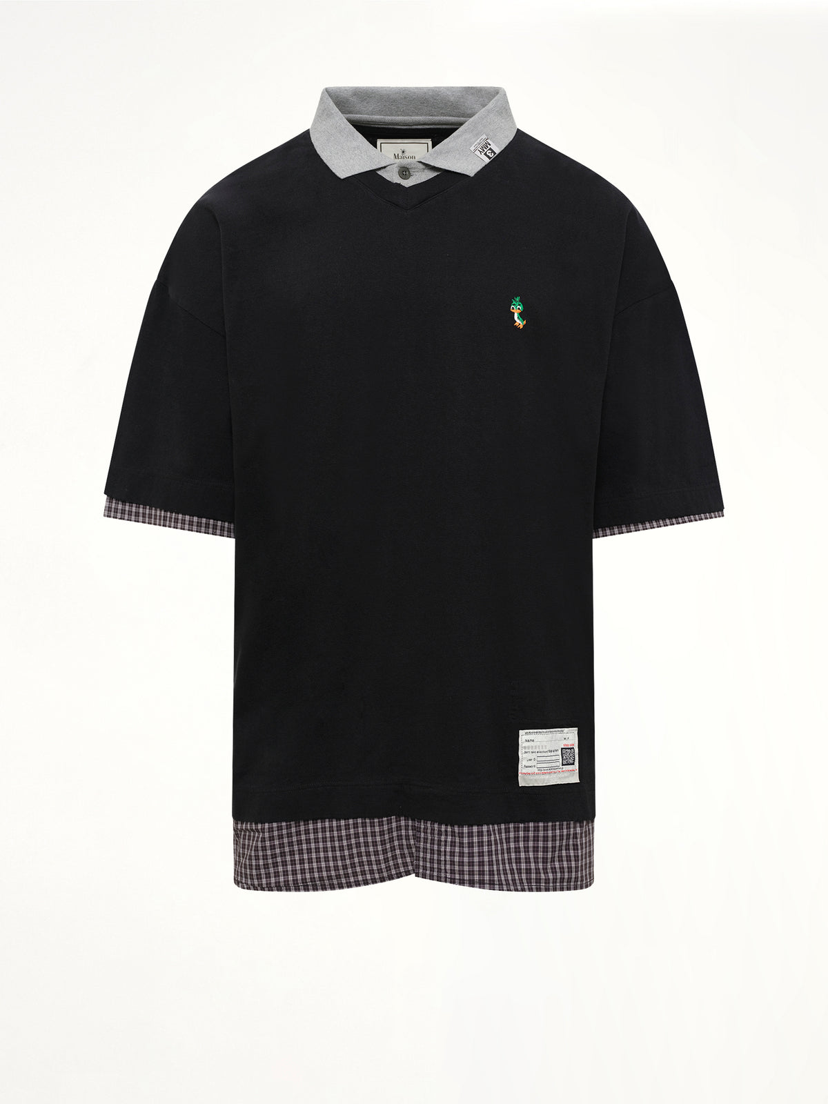 Triple Layered T-Shirt in Black