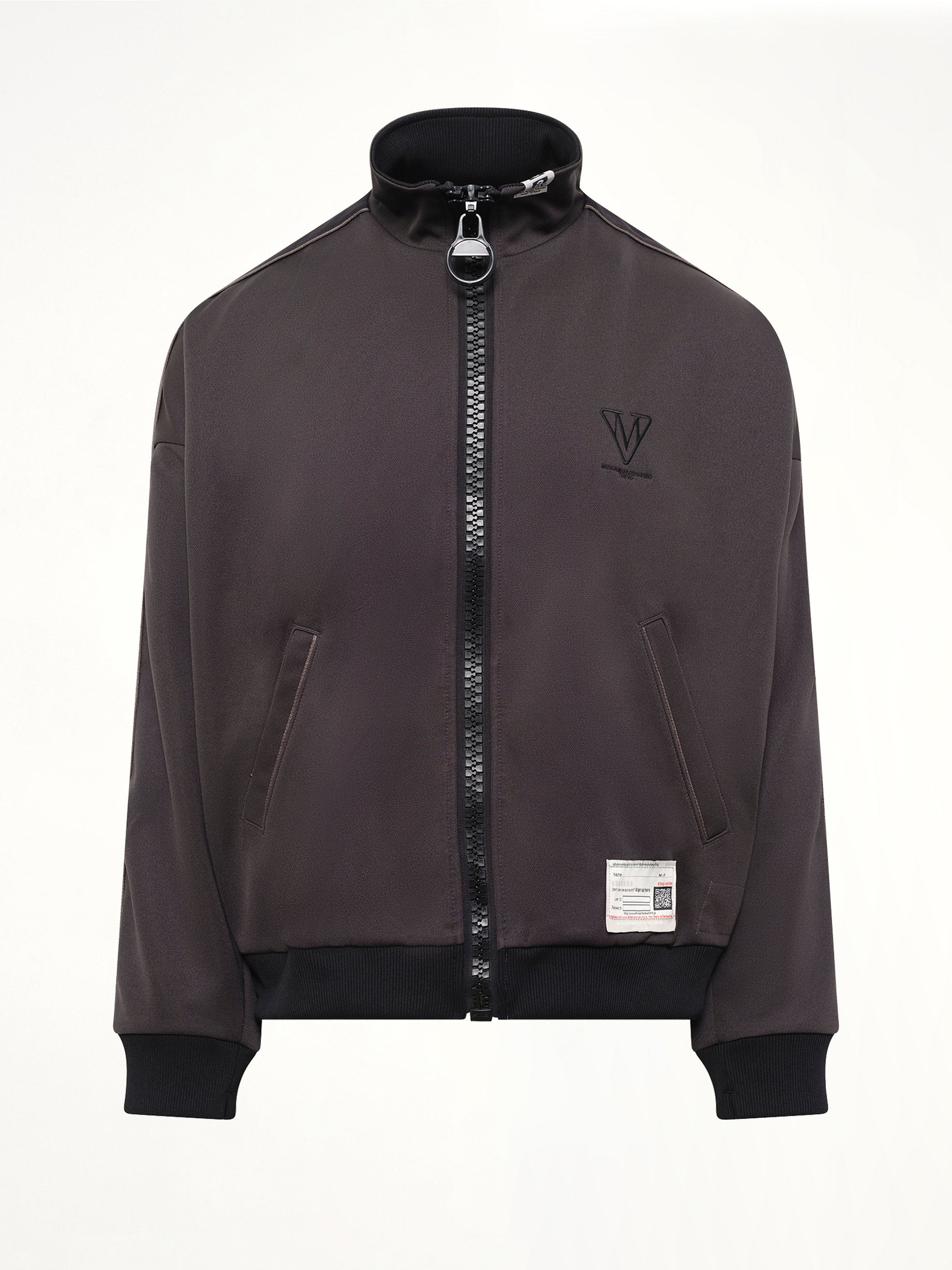 Wide Back Track Jacket in Black