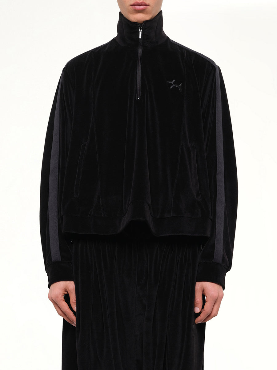 Bubblegum Inflated Track Jacket in Black