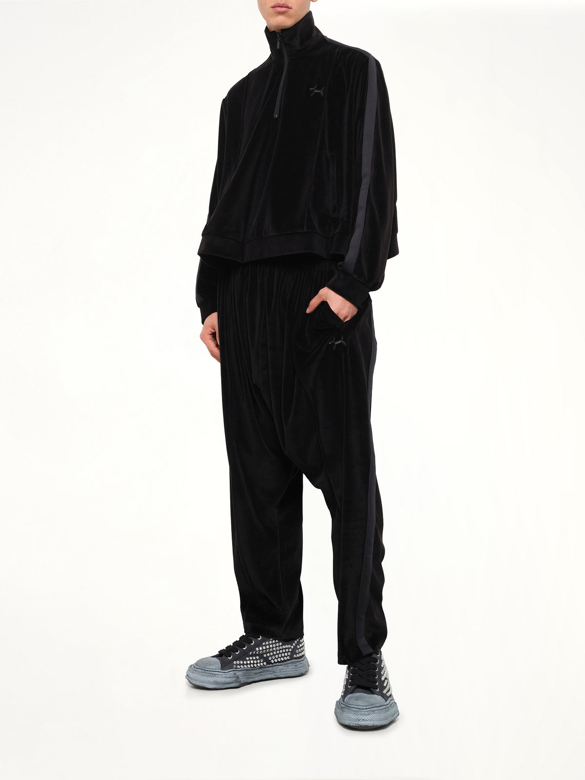 Bubblegum Inflated Track Pants in Black