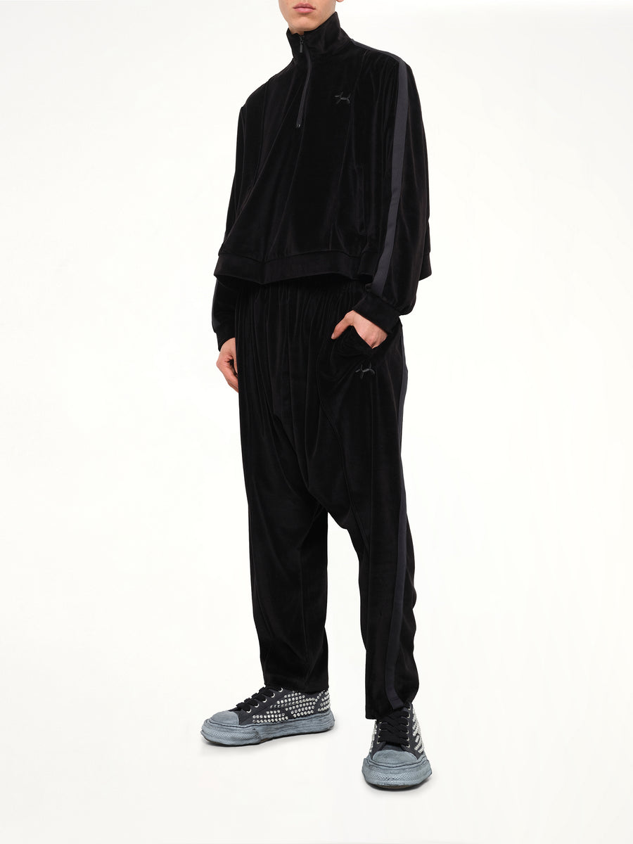 Bubblegum Inflated Track Pants in Black