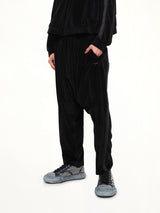 Bubblegum Inflated Track Pants in Black