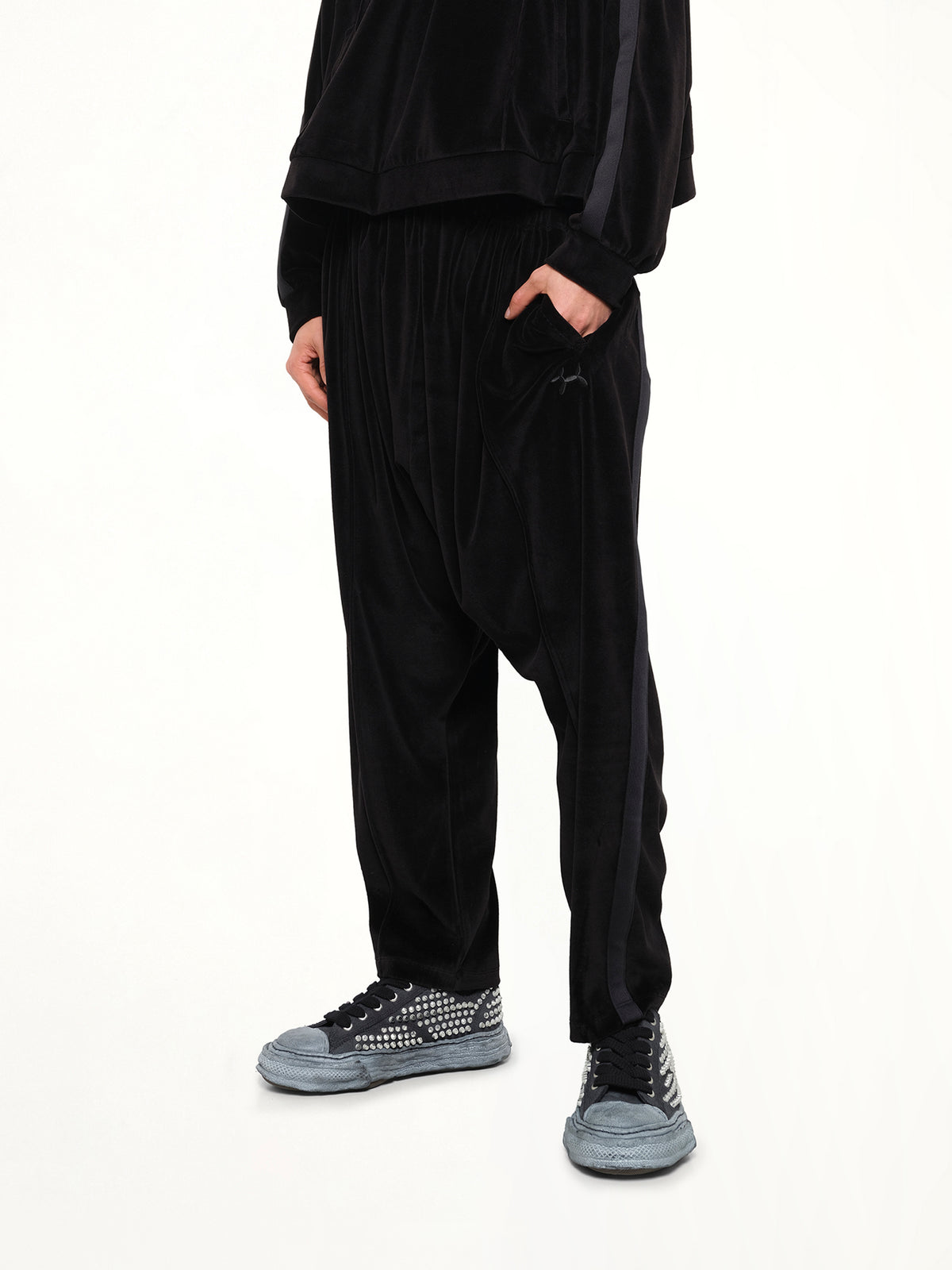 Bubblegum Inflated Track Pants in Black