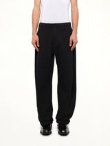 Cotton Jersey Pants in Black