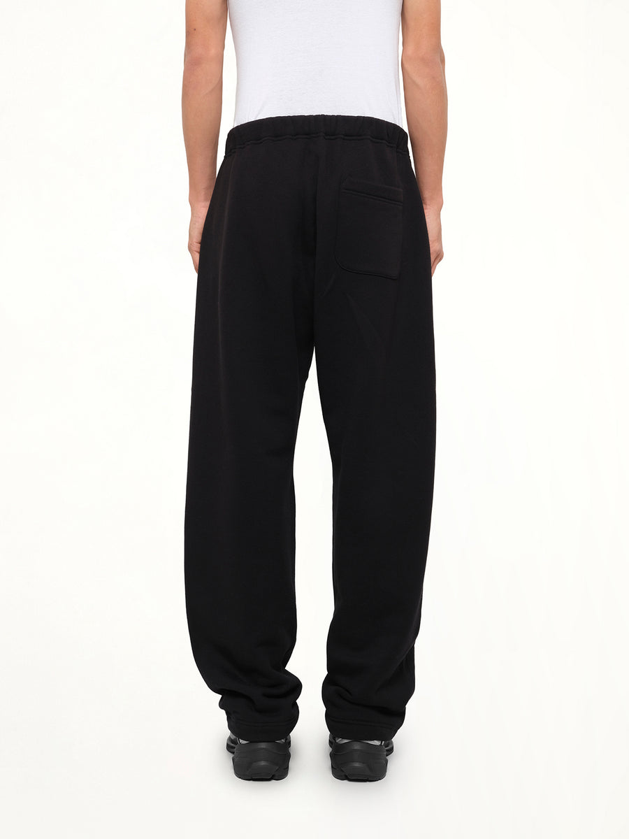 Cotton Jersey Pants in Black
