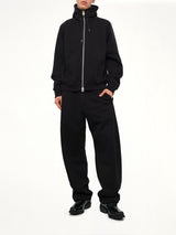 Cotton Jersey Pants in Black