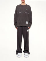Don'T Tag Me. Printed Sweatshirt in Black