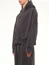 Eternal Zip Hoodie in Washed Black