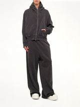Eternal Zip Hoodie in Washed Black