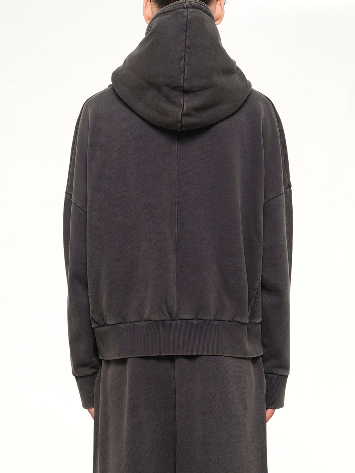 Eternal Zip Hoodie in Washed Black