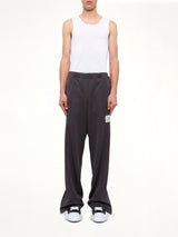 Folded Track Pants in Black